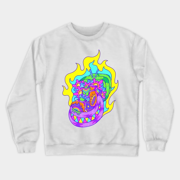 Sneaker Works - Fire Step Crewneck Sweatshirt by yoy vector